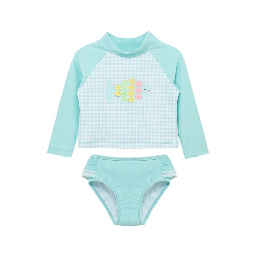 Little Me Girls  2Pc Fish Rashguard